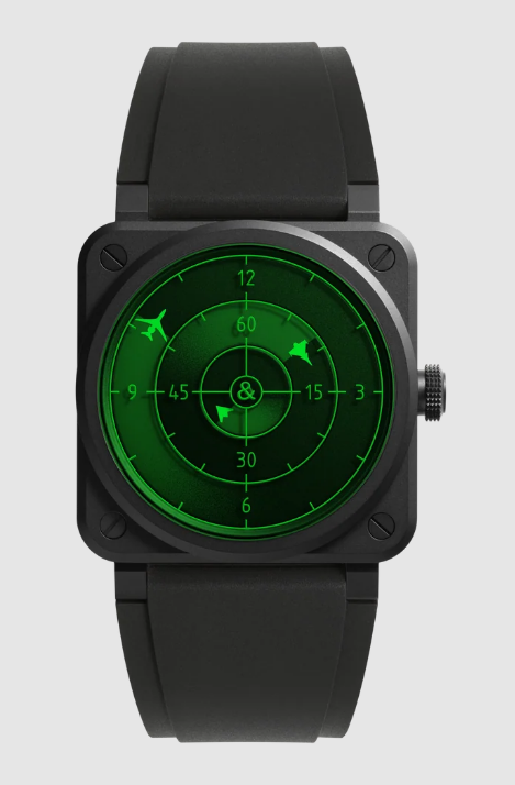 Review Bell and Ross BR 03 Replica Watch BR-03 GREEN RADAR CERAMIC BR03A-GRDR-CE/SRB
